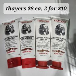 New Thayers Rose Pedal Radiance Boosting Cleanser Or balm