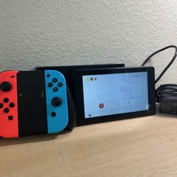 Nintendo Switch With Joycons/ Dock/ And Charger