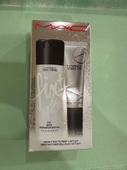 MAC Makeup Prep + Prime 3.4oz & Studio Fix Matte Primer 1.0oz Set