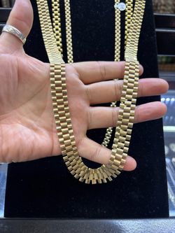 10k Rolex chain 26” 12mm 62g