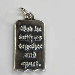 Retired James Avery God be with us and together charm / pendant