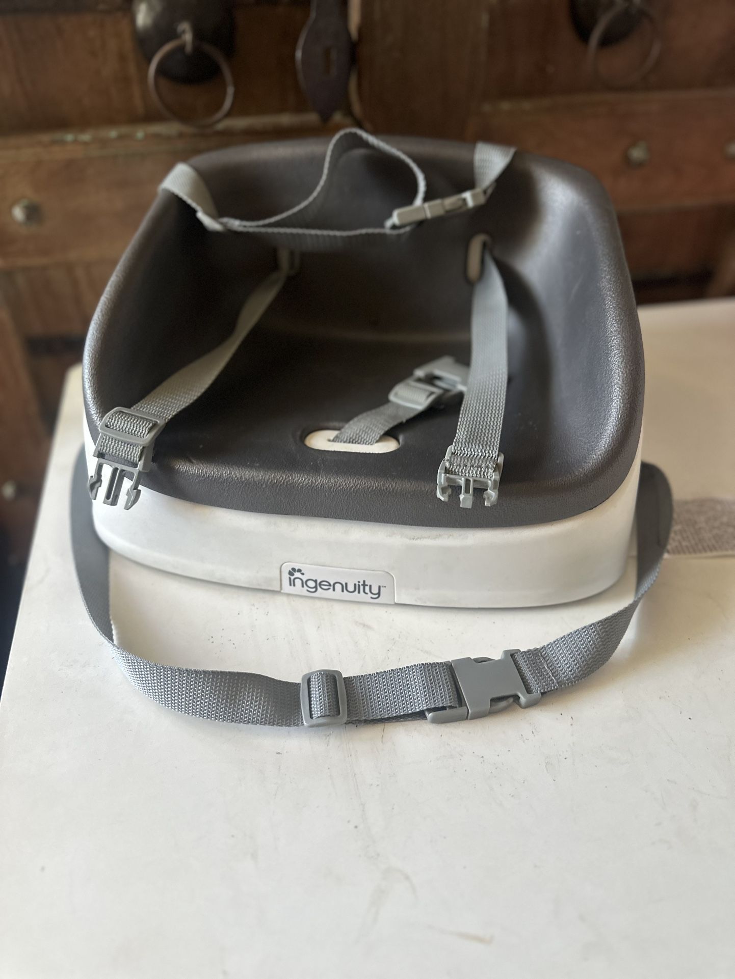 Ingenuity Gray Table Booster Seat
