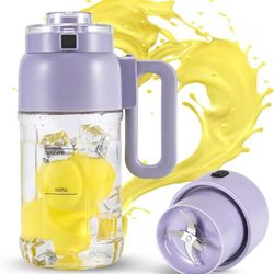 Portable Blenders Bottle 33.8oz 1000ml,Hioo 7500mAh 120W Personal Size Blender Shakes and Smoothies Margarita Protein Frozen Fruits Mini Cordless Juic