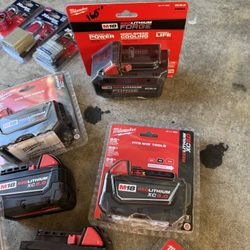 Brand New Milwaukee Batteries M18 And M12 Available