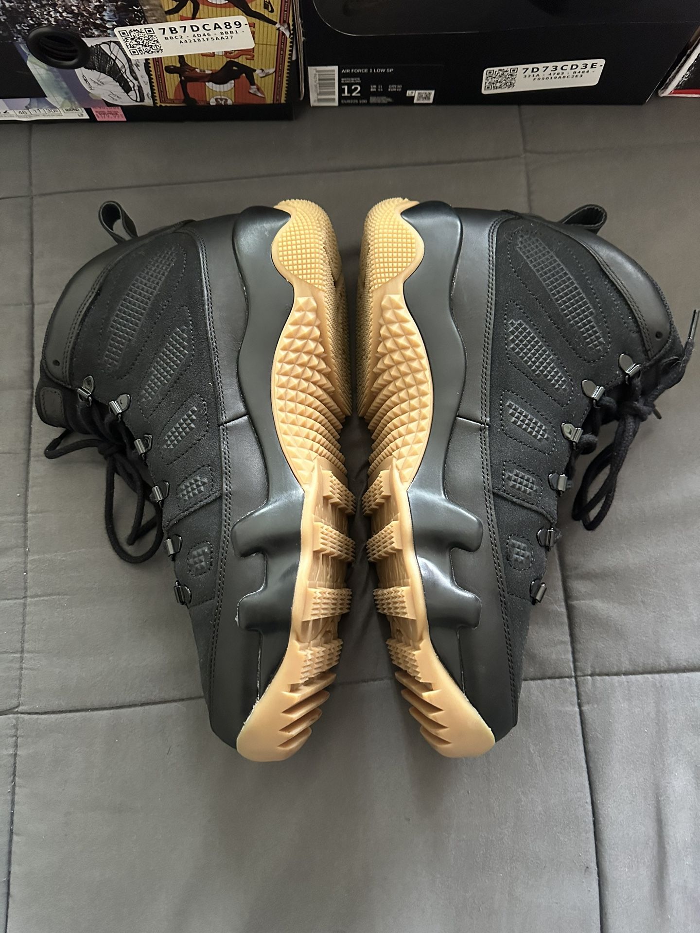 *DEADSTOCK Jordan 9 NRG Boots Black/Gum - Mens 12