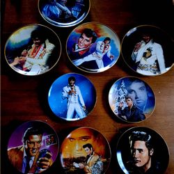 Elvis Presley Collectible Ceramic Plates 