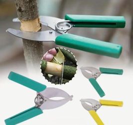 Stainless Steel Grafting Tool,Garden Pruning Shears with Bark Cutter