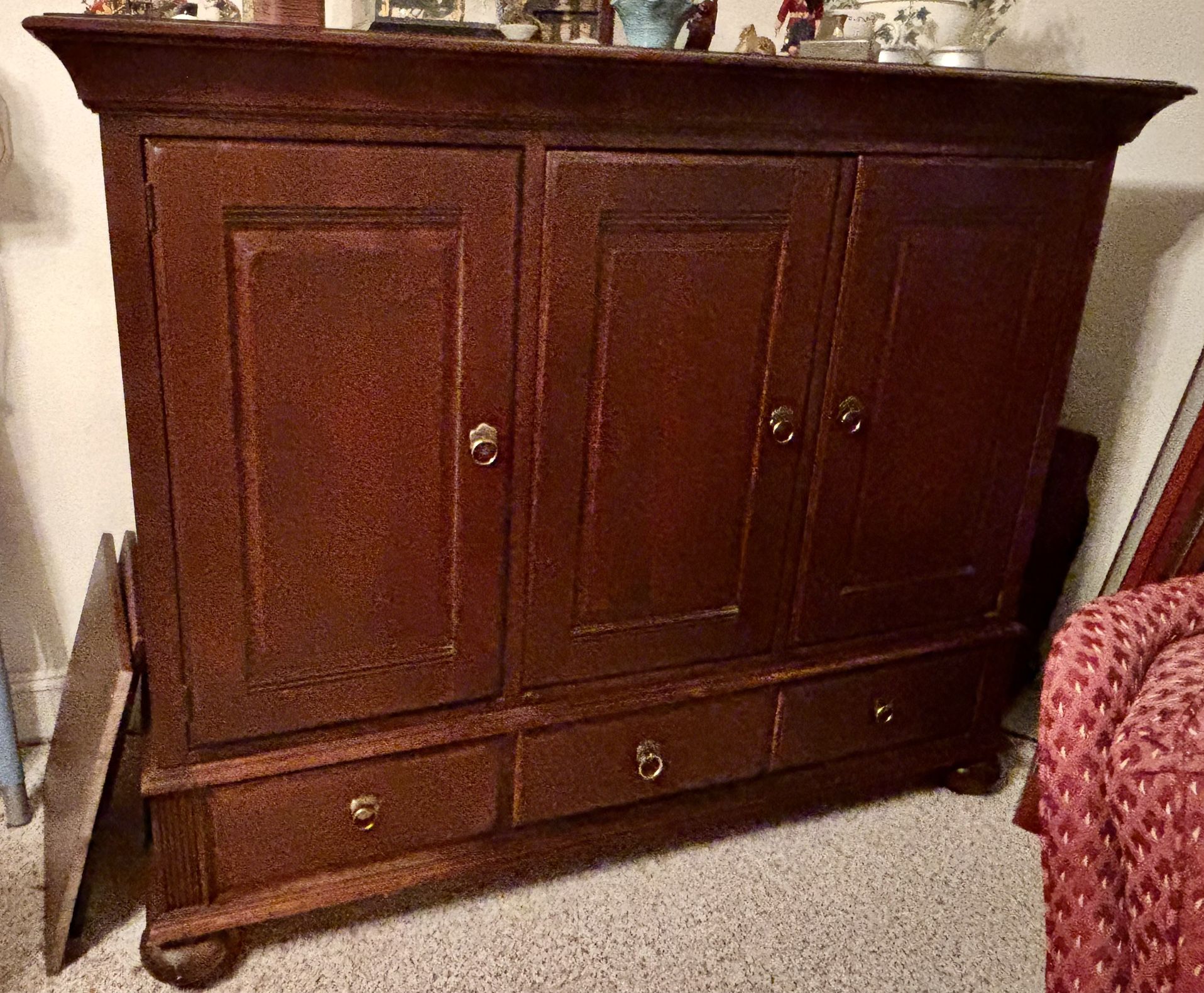 Solid Wood Entertainment Cabinet / Armoire