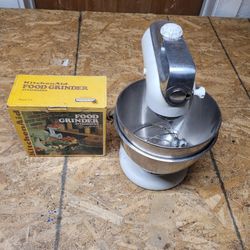 Kitchen Aid With Food Grinder Attachement