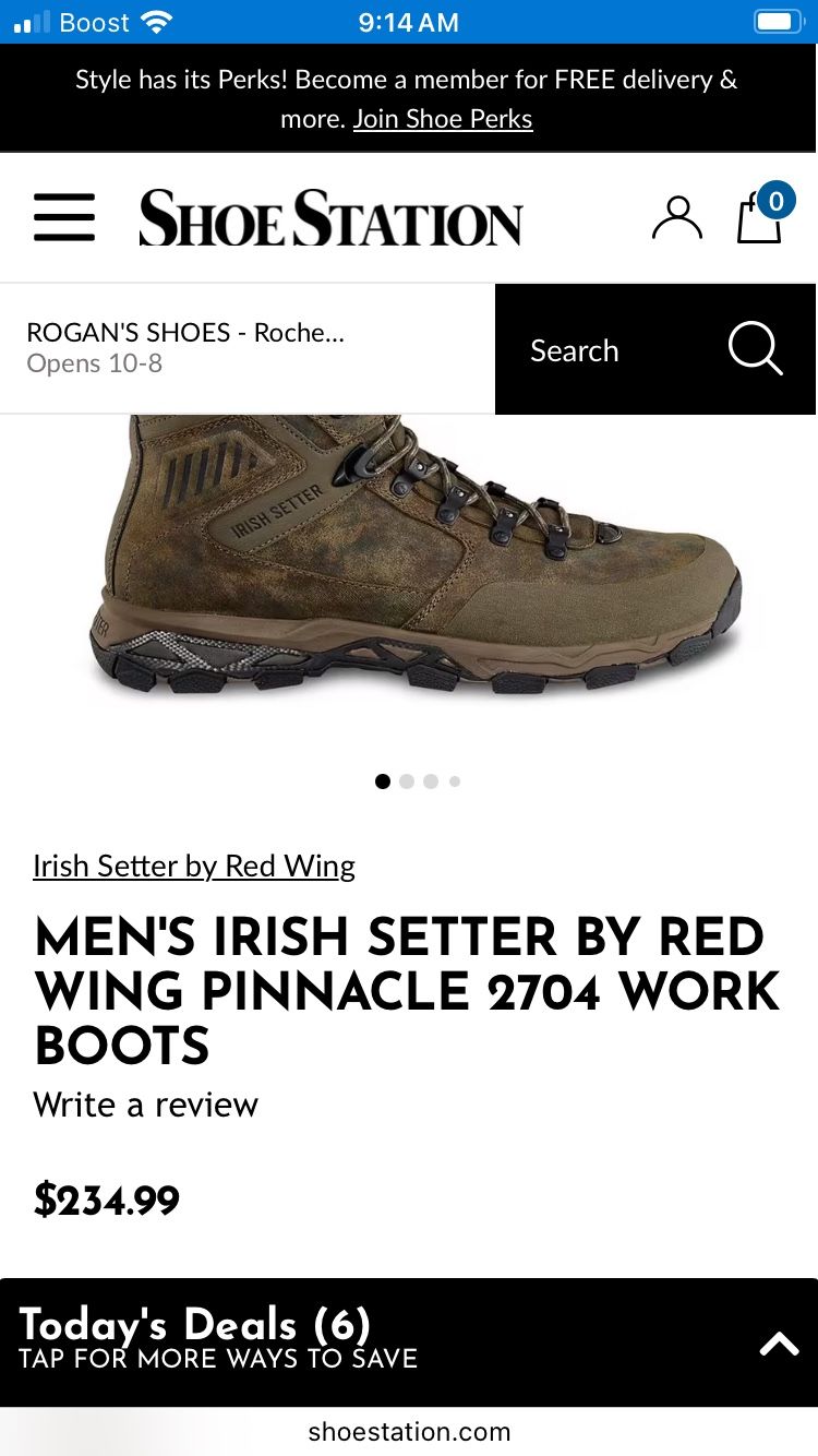 Red Wing boots Hiking Men 9.5 New