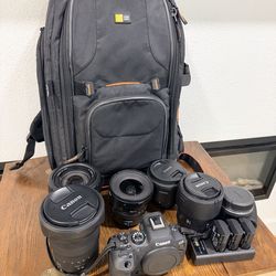 Canon R6 mark ii with multiple lens