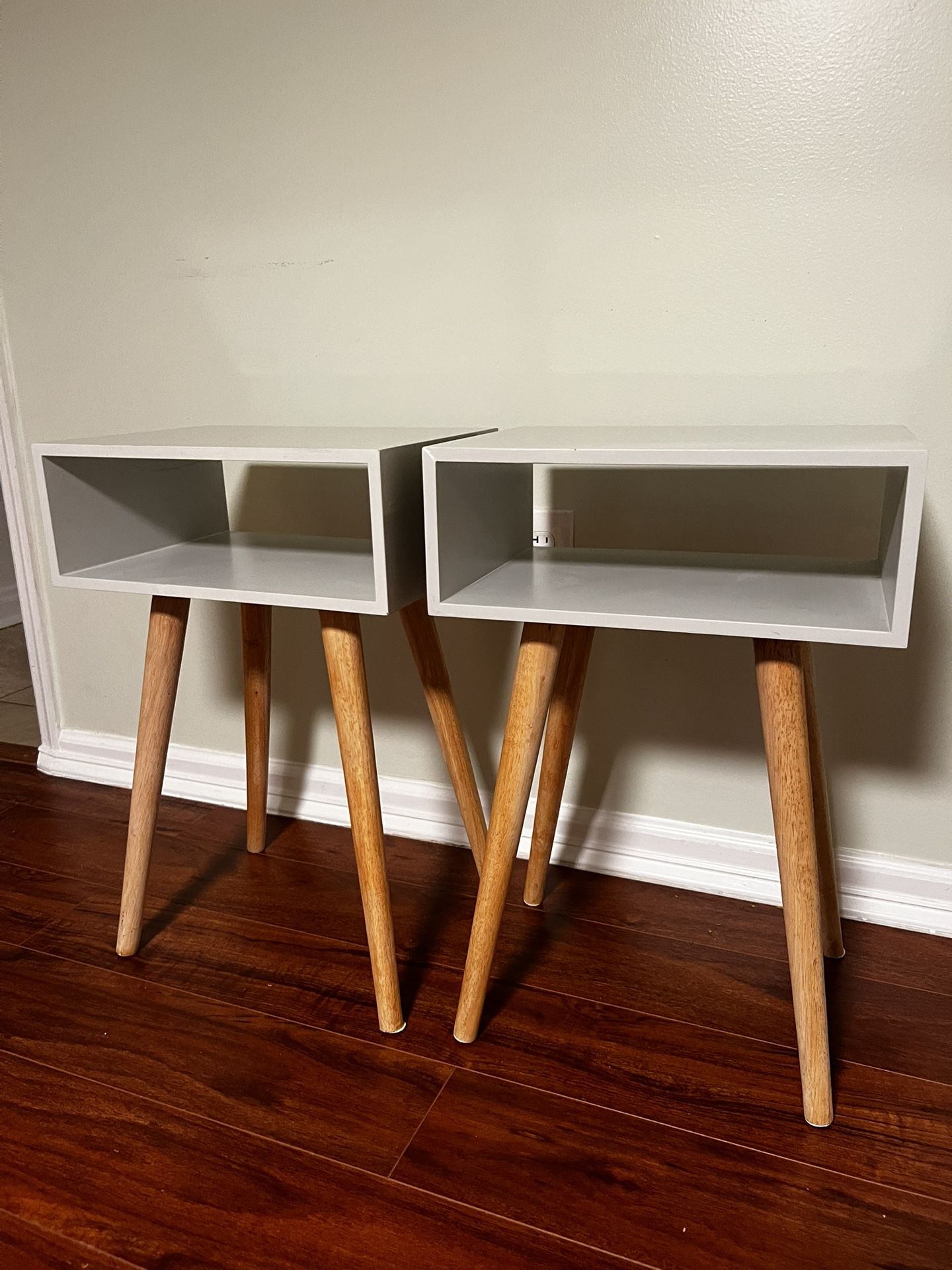 Two Modern End Tables