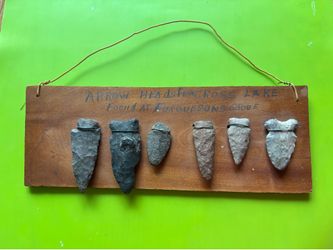 Arrowheads found at Cross Lake in NYS