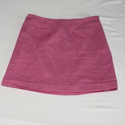 Pink Linen Skirt  H&M