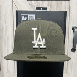 Los Angeles Dodgers New Era Sage Green Fitted Hat/Cap
