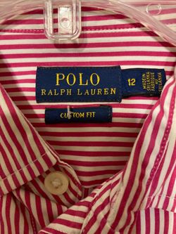 $15- Boy’s Polo Ralph Lauren Striped Shirt Size 12