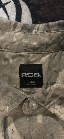 RSQ Camo Button-Up Shirt Medium
