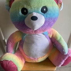 A B C Rainbow Plush Bear 24” In New 