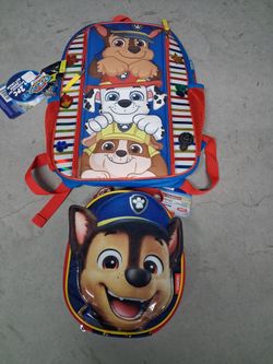 Paw patrol backpackand lunchbox