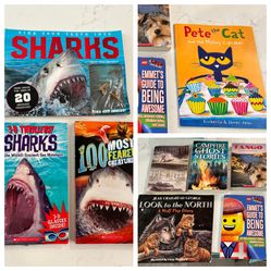 Shark book collection plus extras