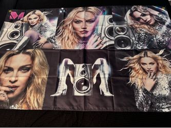 RaRE! Madonna Confessions II Promo Collage Polyester Banner 58” X 36”  Grommets