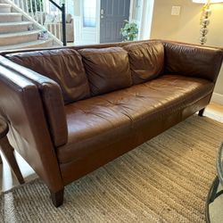 Beautiful Cognac Leather Sofa