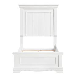 Brand new white twin bedframe