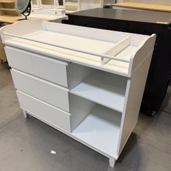 New Baby Changing Table Top, Multi-Functional Nursery Changing Table, 4 Drawers