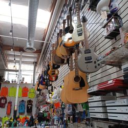 Musical Instruments Acoustic Guitars And Electric  Bass Guitars 