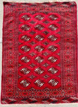 Afghan Turkmen / Bokhara-style hand-knotted wool rug