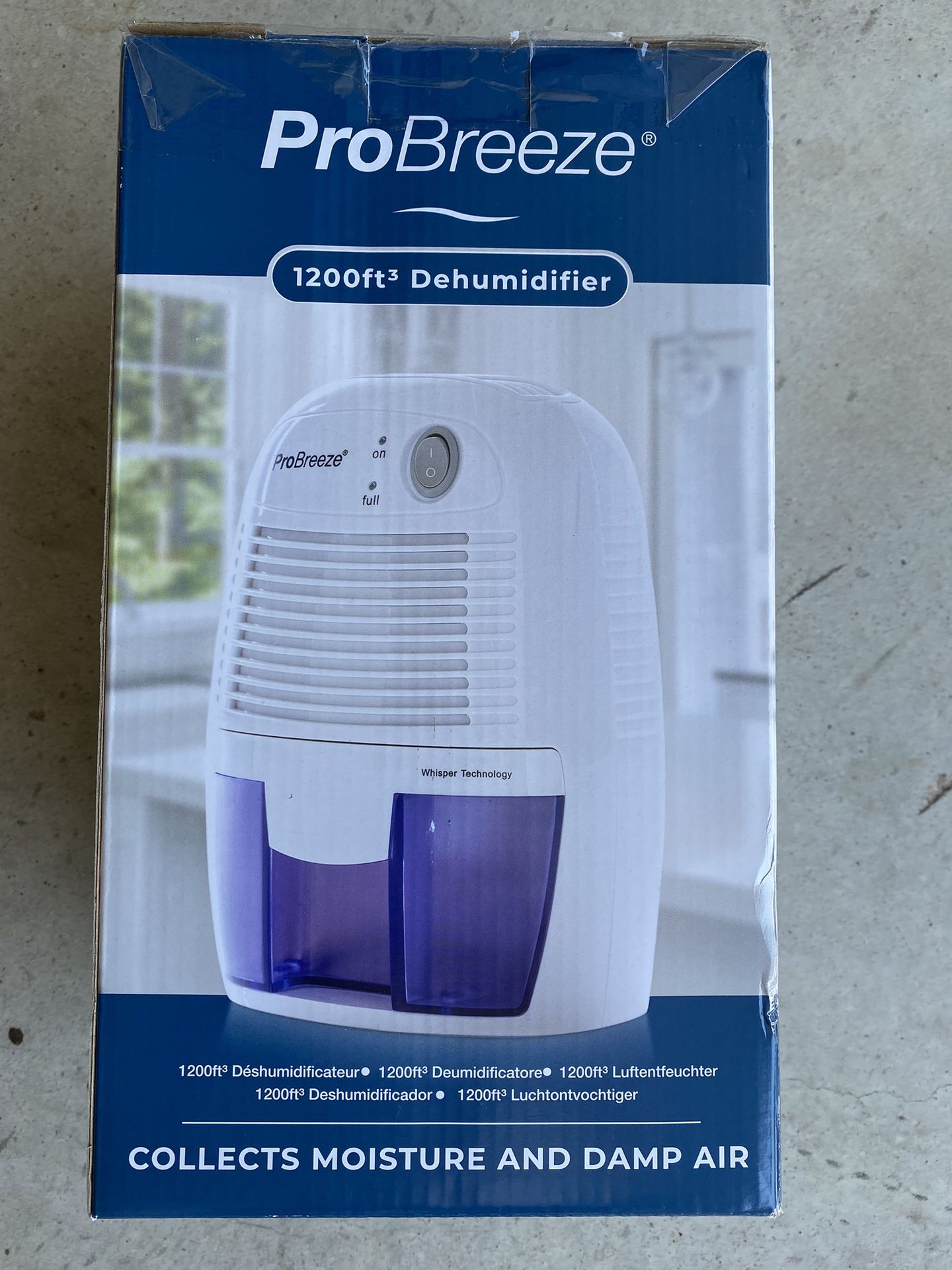 Dehumidifier Probreeze 1200ft $25 NEW