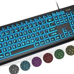 Large Print Backlit Keyboard