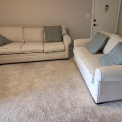 SALE $250 / Sofa and loveseat set / Light Beige
