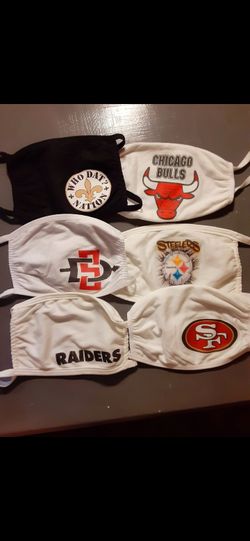 Whats your favorite Sport team? $7 for 1 and $20 for 4 masks