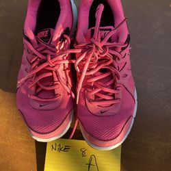 Nike Women 8 Pink Sneaker Shoes Tenis De Mujer 8