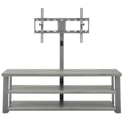 Insignia - TV Stand for Most Flat-Panel TVs Up to 75" - Gray Model:NS-HFTVS3N175
