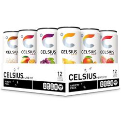 CELSIUS Assorted Flavors Official Variety Pack, Functional Essential Energy Drin