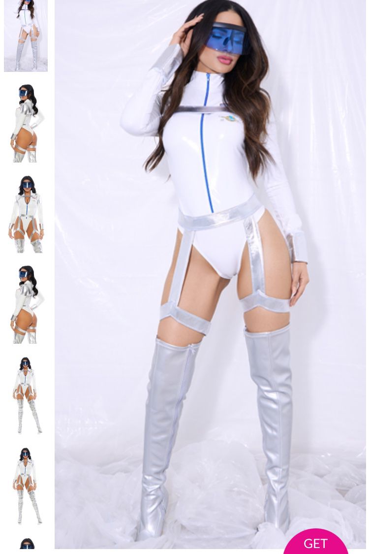 NEW FORPLAY BLAST OFF SEXY ASTRONAUT MAIN CHARACTER COSTUME, S/M
