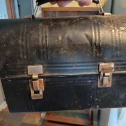 Domed Vintage Metal Lunch Box