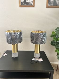 2 count modern lamps