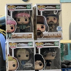 Parks And Recreation Funko Pop Set 