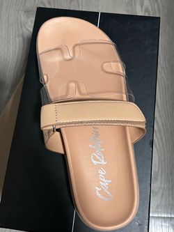 Cape Robbin Nude Slide Sandals