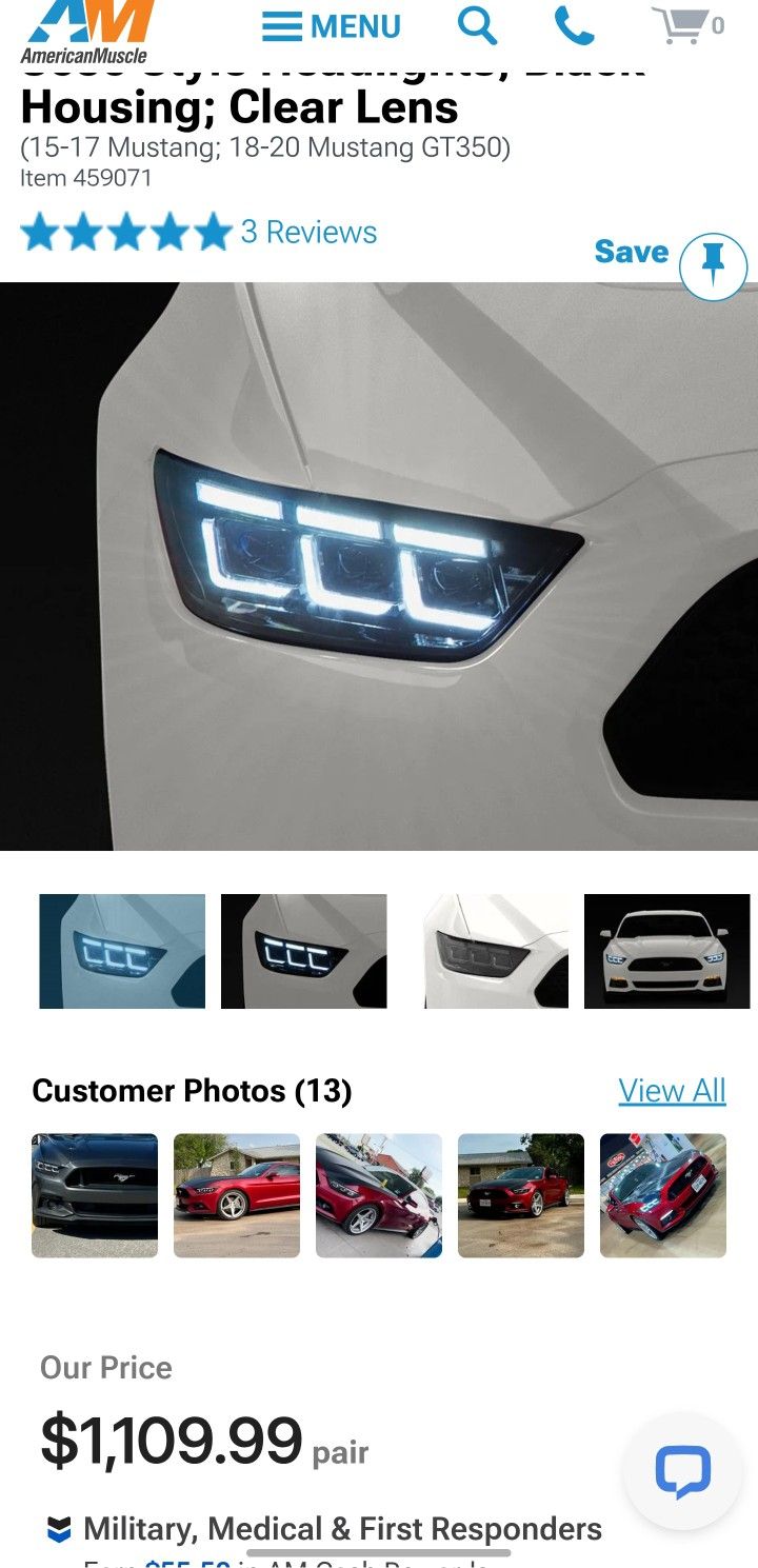Mustang Headlights 