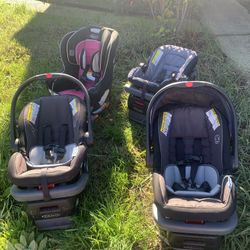 Graco car seats W/xtra Bases