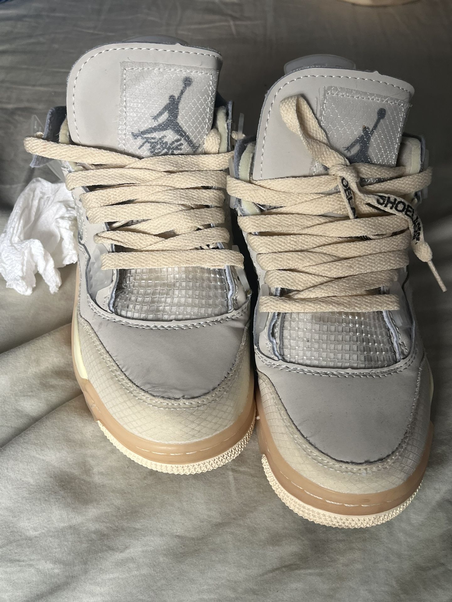 Jordan 4 Retro Off White Sail 7 Women 5.5 Men