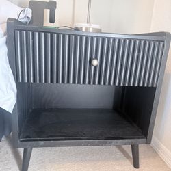 Black Nightstand (set Of 2)