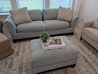 Elegant Sofa + Ottoman