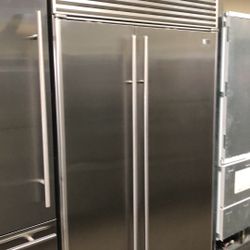 Sub Zero 48” Stainless Steel Built In Side By Side Refrigerator 