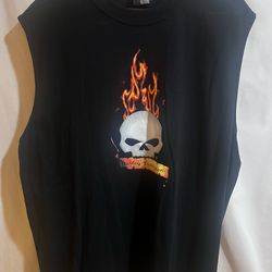 Harley-Davidson Shirt Size XL Black Skull Flames Cancun Mexico Tank Top Used Good Condition $30 Meet Up In Irving @dfwgoods