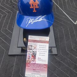 Dwight Gooden Mini Helmet Real Signature 
